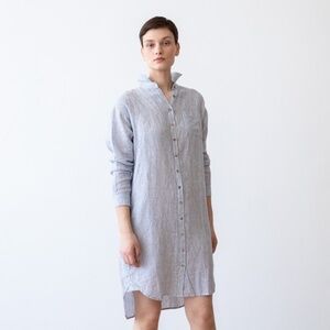 LinenMe Paula European Linen Shirt-Dress Size XL/US14